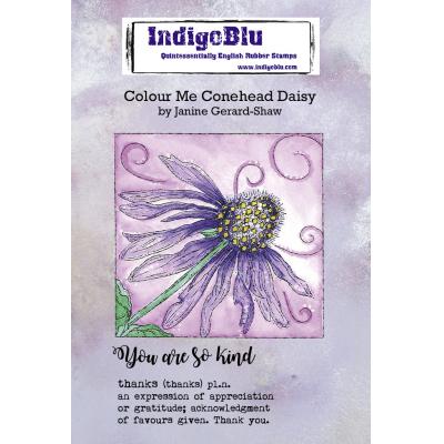 IndigoBlu Rubber Stamps - Conehead Daisy